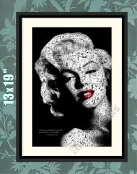 Marilyn Monroe, Marilyn Monroe Print, Marilyn Poster, Marilyn Print,  Marilyn Monroe Art, Marilyn Wall Art, Monroe Print, Monroe Art, Quote