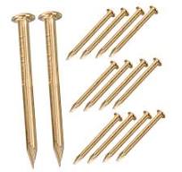 Amazon.com: EXCEART 100pcs Round Brass Nails for Furniture ...