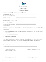 Download as doc, pdf, txt or read online from scribd. Surat Kuasa Garuda Miles