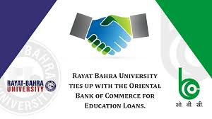 Rayat Bahra University Ties Up With The Oriental Bank Of Commerce To Facilitate Students For Education Loans Rayatba With Images Education University Private University
