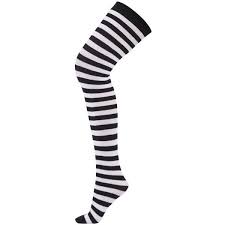 Black And White Striped Tights Plus Size Hde Women S Plus Size Striped Stockings Thigh High Over The Knee Otk Liked On Polyvore Featuring Intimat Striped Stockings Plus Size Tights Striped Tights