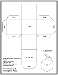 Book Cube Template Paper Box Template Diy Gift Box Cube Template