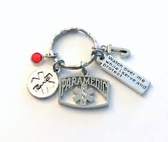 Paramedic Gift For Her Or Him Keychain Watch Over Me While I Etsy Paramedic Gifts Keychain Gifts For Her