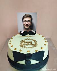 Free delivery, same day delivery with 3 hrs. Birthday Cake For Husband Boyfriends Boss With Photo Edit