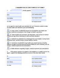 This gives you more control over what happens to you if you have an accident or an illness and cannot. Louisiana Medical Power Of Attorney Form Power Of Attorney Power Of Attorney