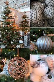 Urban Christmas Theme In Copper Grey And White Elegant Christmas Trees Grey Christmas Tree Copper Christmas Decor