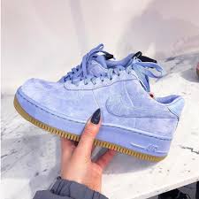 Sneakers Women Nike Air Force 1 Upstep Blue C Broganwest Adidas Shoes Women Nike Shoes Women Sneakers Fashion