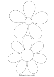 81 Sagome Di Fiori Da Colorare E Ritagliare Per Bambini Fiori Da Stampare Sagome Fiori Disegnati Da Colorare