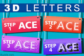 The process involves organizing shapes and lines together until a recognizable outcome is achieved. Step By Step Instructions To Draw 3d Letters In The Simplest Way Art Hearty