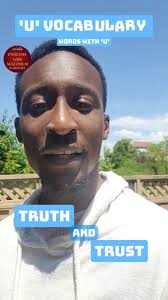 Some 'U' vocabulary: 'TRUTH' and 'TRUST', #englishwithmalcolm #esl  #vocabulary