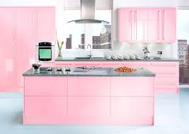 A pink kitchen is a sure fire. Modern Kitchen Design Pink And White Novocom Top