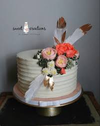 Buttercream Flower Boho Chic Baby Shower Cake Gluten Free Chocolate Cake With Chocolate Buttercream Wafer Pap Baby Cake Wedding Shower Cakes Chic Baby Shower