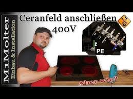 Ceranfeld Anschliessen 400 Volt Induktionskochfeld 400v Anschliessenvon M1molter Youtube Ceranfeld Induktion Elektrotechnik
