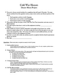 Questions on benjamin franklins cartoon worksheet for 8th. Cold War Honors Dinner Menu Project Containment Cold War