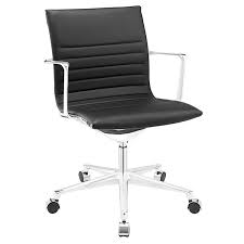 Seat and backrest upholstered with mesh fabric. Vanguard Modern Black Office Chair Eurway