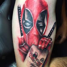 Just enter your contact information, a photo of your id, description of your tattoo, and a signature. Deadpool Tattoo By Ash At Holy Grail Tattoos Tatuering Deadpool