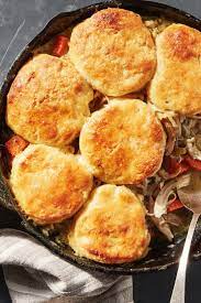 Chicken Potpie With Cornbread Biscuits Recipe Recipe Cornbread Biscuits Chicken Pot Pie Cornbread Biscuit Recipe