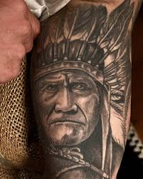 9 year old chief Geronimo tattoo I did