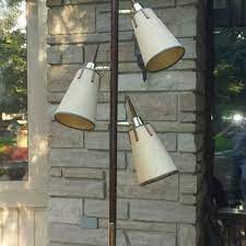 The light pole mounts firmly to the ground, and a template is included for easy installation. Find More Vintage Brass Wood Mid Century Danish Modern 3 Light Tension Pole Floor Lamp For Sale At Up To 90 Off