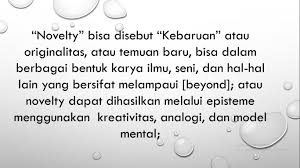 And the lesser to govern the. Apa Itu Novelty Halaman All Kompasiana Com
