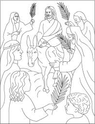 Jesus Palm Sunday Coloring Pages Palm Sunday Crafts Easter Sunday School Sunday School Coloring Pages