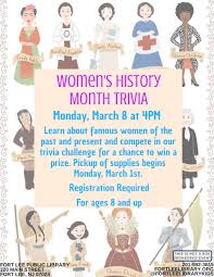 Read on for some hilarious trivia questions that will make your brain and your funny bone work overtime. Borough Of Fort Lee Flpl S Women S History Trivia Fort Lee Nj Patch