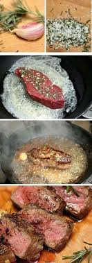 Rosemary Garlic Butter Steak Recipe Recipes Food Food Dishes