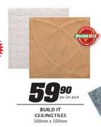 Check spelling or type a new query. Special Build It Ceiling Tiles 500mm X 500mm Per 2m Pack Www Guzzle Co Za