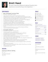 Download best resume formats in word and use professional quality fresher resume templates for free. Civil Engineer Resume Example Writing Tips For 2021