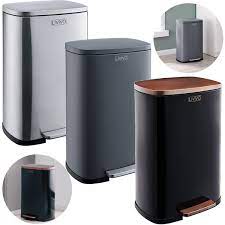 4.8 out of 5 stars 462. 50l Stainless Steel Recycling Bin Pedal Waste Kitchen Trash Dustbin Rubbish Ebay