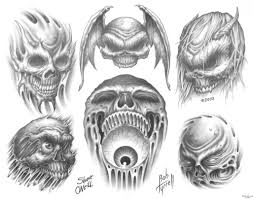 Tattoo design drawings skull tattoo design skull design tattoo sketches tattoo designs evil skull tattoo skull tattoos body art tattoos zombie tattoo design by crash2014 on deviantart. Skulls And Demons Tattoo Designs Novocom Top