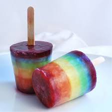 Freeze A Rainbow Popsicle Recipes Rainbow Food Rainbow Popsicles