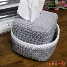 Crochet tissue box cover cnc127. Pampering Vanity Set Crochet Tissue Box Organizer And Tray