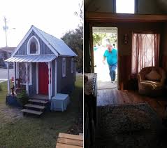 A house built to look like an old english cottage under the rose cottage: Victorian Style Tiny House With Piano That Turns Into A Bed