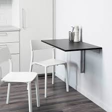 Dining table sets are a fast way to make a dining room look perfectly pulled together. Bjursta Wall Mounted Drop Leaf Table Brown Black 90x50 Cm Ikea