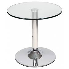This set includes 2 armrest chairs, 1 coffee table, and 2 seat cushions. Glass Top Bistro Side Table Modern Furniture Glass Side Tables