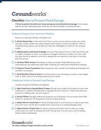 Checklist What To Do After A Flood In 2020 Flood Prevention Flood Damage Flood