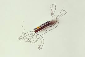 Batterydiver Whimsical Illustration Creative Illustration Conceptual Photo