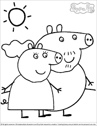Different file formats ai editable templates. Online Coloring Pages Coloring Daddy And Mommy Pig Coloring