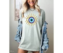 Comfort Colors Evil Eye Shirt, Evil Eye Tarot T-shirt, Turkish Evil Eye,  Mystical Hamsa Eye Tee, Witchy Shirt Gift, Mystical Eye Shirt