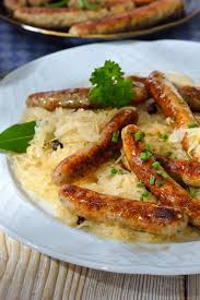 Sauerkraut Mit Nurnberger Rostbratwurstchen Rezept Sauerkraut Rezepte Rezepte Sauerkraut Kochen
