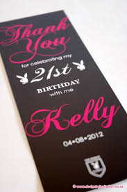 Thank You Gift Ideas For 21st Birthday 21st Birthday Thank You Cards With Plyboy Theme C Www Designbyinvitation Co Za Birthday Thank You Cards Birthday Thank You 21st Birthday