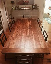 Check Out This Beauty A Walnut Dining Table Finished With Waterlox Original Sealer Finish By 19hardwoods Dinning Table Walnut Dining Table Custom Coffee Table