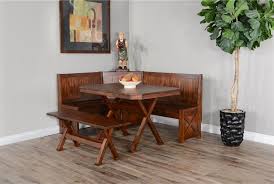 This solid wood old world dining room suite is deserving of your thoughtfully designed custom built formal dining room. Tuscany 4 Piece Breakfast Nook Dining Room Set In Vintage Mocha Finish By Sunny Designs Sd 0222vm
