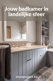eiken badkamermeubel landelijk eiken project landelijke badkamers badkamer badkamer inspiratie