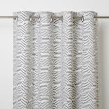 Find a fun geometric fabric for your next curtain or upholstery project! Luena Grey White Geometric Unlined Eyelet Curtain W 167cm L 228cm Single Diy At B Q