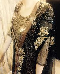 Black And Gold Party Dress Pakistani Pakistan Fancy Traditional Dress Party Wear Clothing Indian Bollywood Style Qameez Dupatta Black And Bollywood Fashion Traditional Dresses Black And Gold Gown