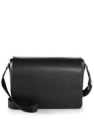 Check spelling or type a new query. Ferragamo Leather Messenger Bag In Black For Men Lyst
