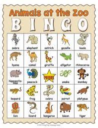 Animals At The Zoo Bingo Game Zoo Activities Animal Bingo Zoo Activities Preschool