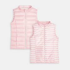 Codes promo, ventes flash, livraison offerte, trouvez le produit de vos rêves à prix réduit ! Doudoune Sans Manches Reversible Rose Fille Okaidi Obaibi